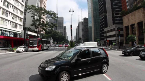 Paulista crossing 스톡 동영상 29795595
