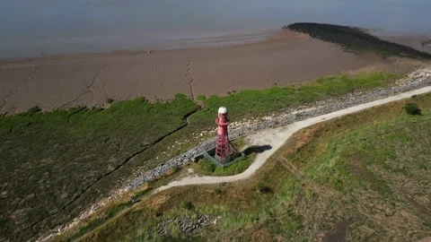 Paull Lighthouse, Humber Estuary 库存影片 240093549