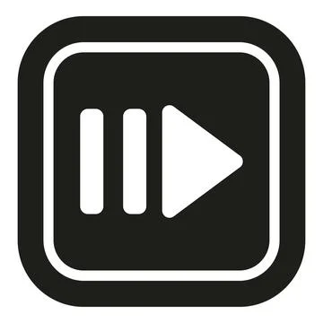 Pause and next media player button icon イラスト素材