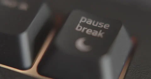 "Pause Break" key being used - 60FPS RGB Keyboard Video stock 145860150