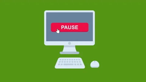 Pause Button Stock Footage 174645398