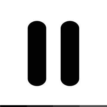 Pause Button Icon Illustration design Illustrazione stock