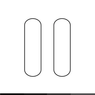Pause Button Icon Illustration design Illustrazione stock