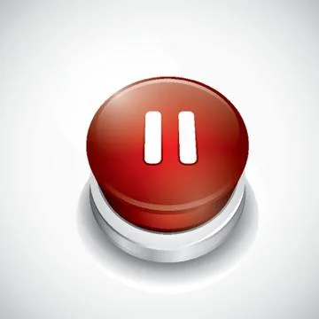 Pause button Illustrazione stock