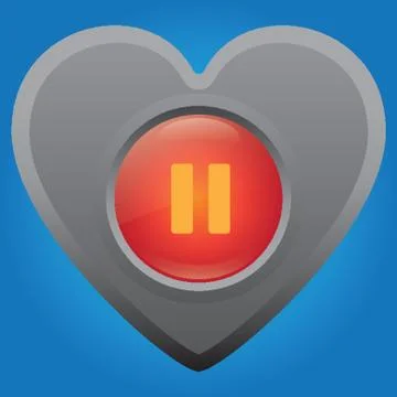 Pause Button Illustrazione stock