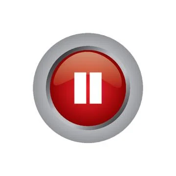 Pause Button Stock Illustration