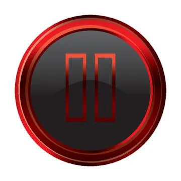 Pause Button Illustrazione stock