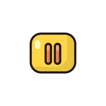 Pause button Stock Illustration