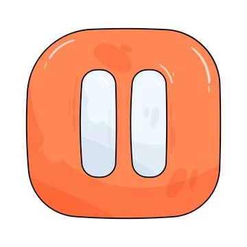 Pause button Stock Illustration