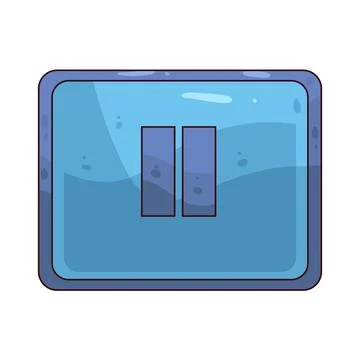 Pause Button illustration Illustrazione stock