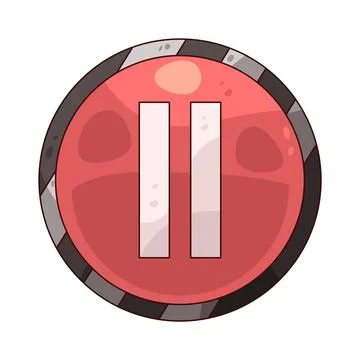 Pause Button illustration 스톡 일러스트