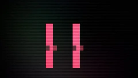 Pause button on screen display. Stock Footage 335114771