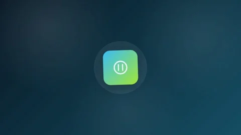 Pause Control Animated Icon 16:9 Видео 345158596