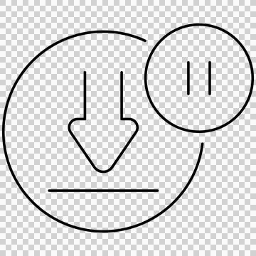 Pause download Stock Illustration