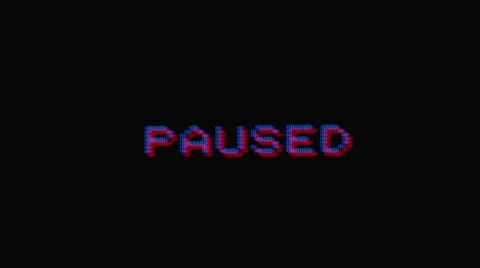 Pause grunge retro video game Stock Footage 60062067