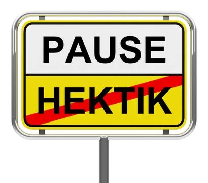 Pause-hektik Stock Illustration