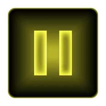 Pause icon. internet button on white background.. Stock Illustration