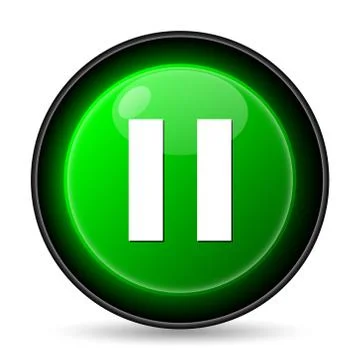  pause icon. internet button on white background.. イラスト素材
