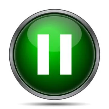 Pause icon. Internet button on white background.. 스톡 일러스트