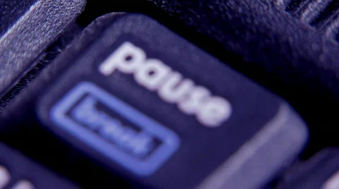 PAUSE key Stock Footage 123096