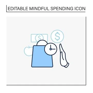 Pause line icon Stock Illustration