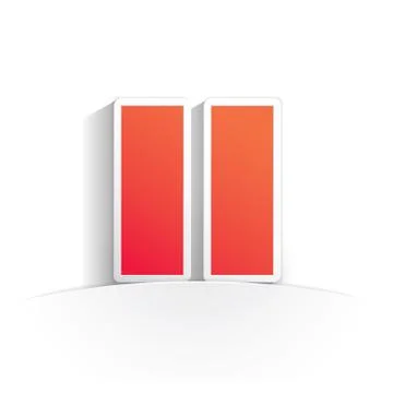 Pause paper icon Stock Illustration