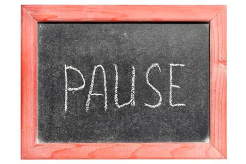 Pause Foto stock