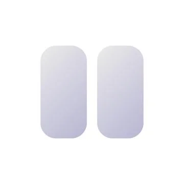 Pause pixel perfect flat gradient two-color ui icon Stock Illustration