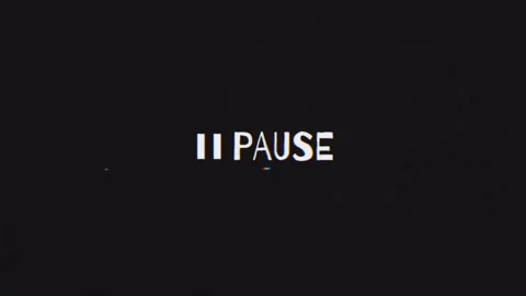 Pause sing glitch interference disturbing watching experience Stock Footage 297201028