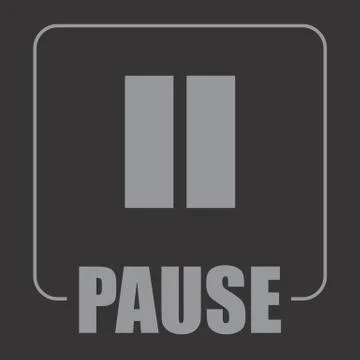 Pause symbol illustration Stock Illustration