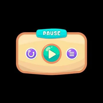 Pause ui kit 스톡 일러스트