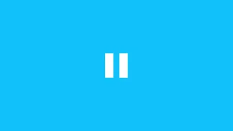 Pause video icon, Click pause and click play, Click on the video pause button Stock Footage 337759711