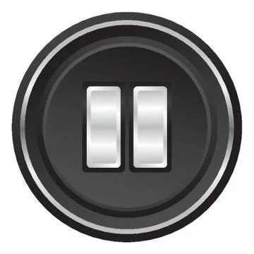 Pause Web Button イラスト素材