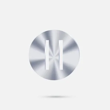 Pause web icon on background Stock Illustration