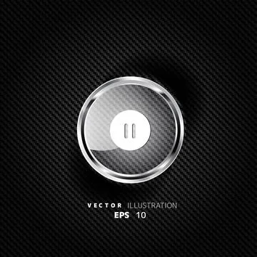 Pause web icon, flat design Stock Illustration