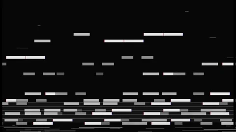 Pausing VHS Effect with Retro Analog Glitch and Static Overlay Stock Footage 345658571