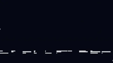 Pausing VHS retro analog glitch effect with scan lines and static distortion Stock Footage 345658568