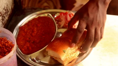 Pav Bhaji Stock Footage 133102841