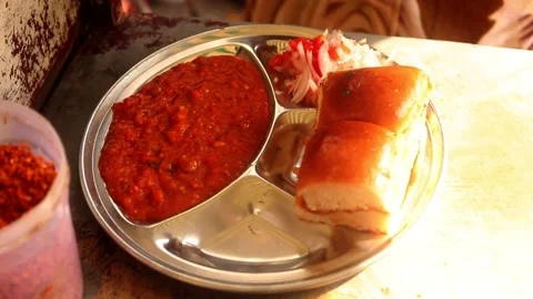 Pav Bhaji Stock Footage 133102844