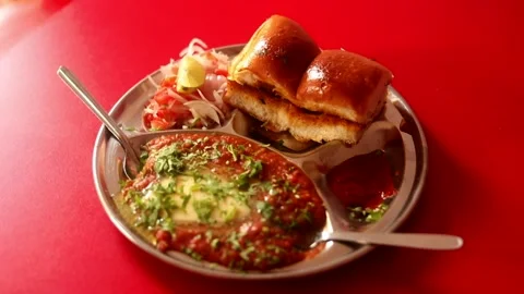 Pav Bhaji Stock Footage 133102848