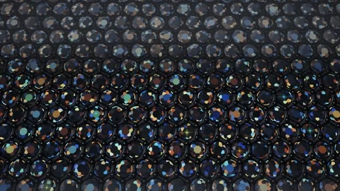 Pave Diamond Surface Macro Sparkling Under Moving Light Seamless Loop Video stock 347280025