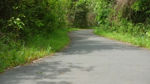 Paved country path in Paignton, Devon England Video stock 154854003