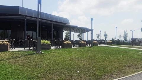 A paved road with a. Stock Footage 282661660