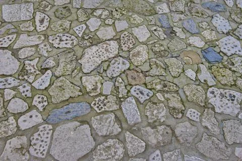 Paved stone road Stock Photos