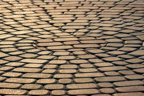 Pavement close up in the sunlight Stock Photos