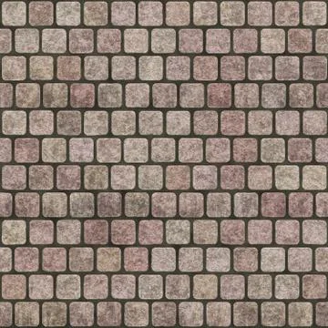 Pavement  Cobblestones seamless texture background Stock Illustration