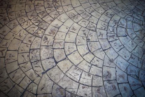 Pavement decorative tile surface pattern, Design and texture concept background Stock Illustration