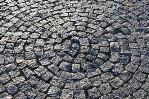 Pavement in the form of a circle 스톡 사진
