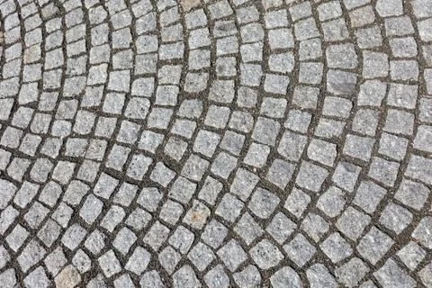 Pavement of granite in budapest Stock Photos