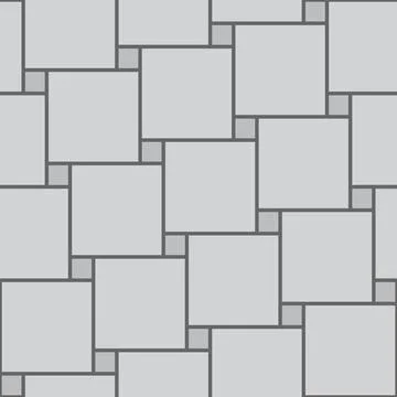 Pavement with grey cobblestone, pattern Stock Illustration